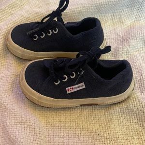Superga toddler shoes navy blue